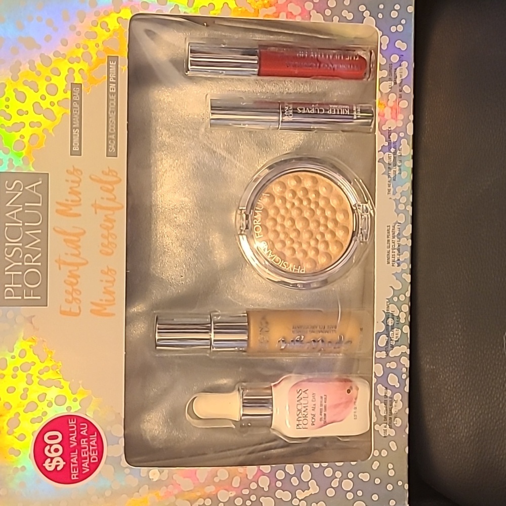 Physicians Formula Essential Minis Set - 5 Items And A Cosemetic Bag New